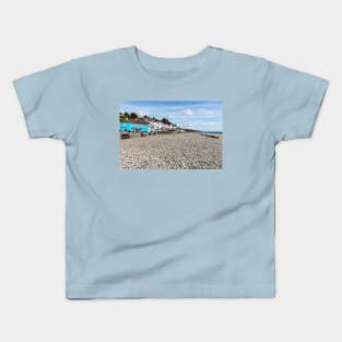 Amroth Village And Pebble Beach Kids T-Shirt